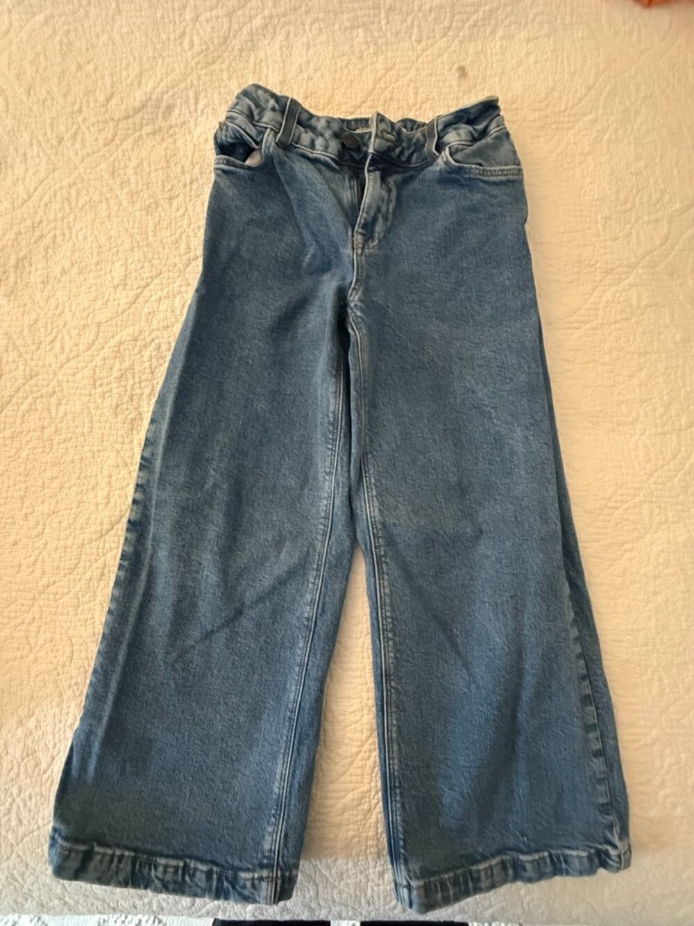Mini Boden girls wide leg jeans, size 9